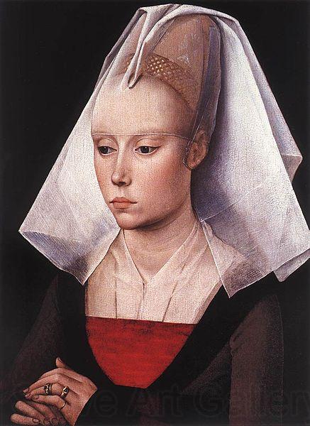 Rogier van der Weyden Portrait of a woman France oil painting art